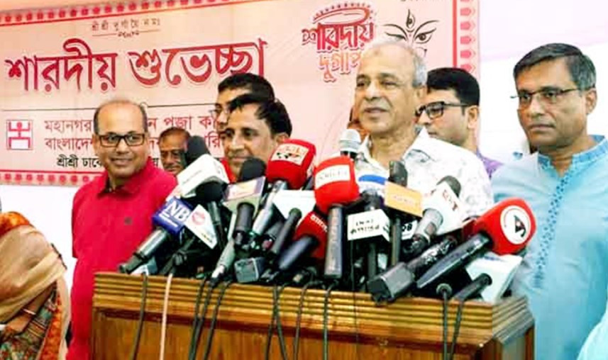 দুর্গাপূজার দশমী পর্যন্ত সারাদেশে বিশেষ নিরাপত্তা ব্যবস্থা থাকবে : স্বরাষ্ট্র উপদেষ্টা